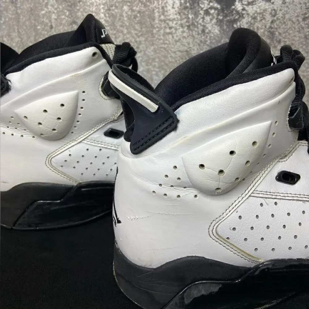 Nike Air Jordan 6 Motorsports White Black Sneakers  Size 12